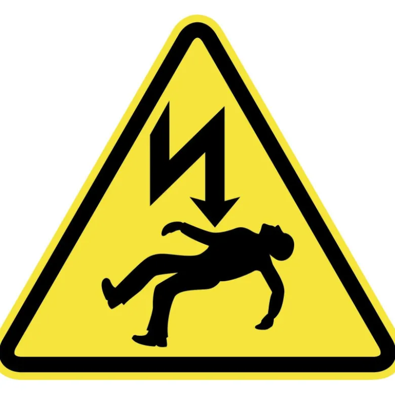 Signalisation danger electrique micro ventouse 200mm CLAS EG 0035