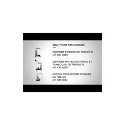 Support disques / moyeux / tambours de freins pl CLAS OH 8010
