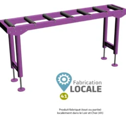 Table 2 m, Dimensions : H 100 cm, L 42.50 cm, l 200 cm - SIDAMO 20198454