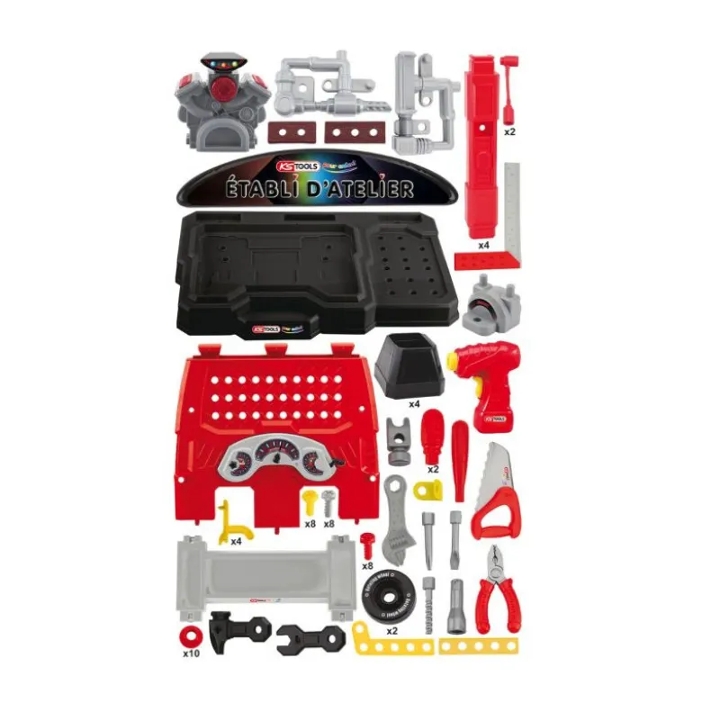 Établi d'atelier pour enfants, 78 pièces KS TOOLS - 100084