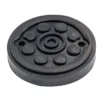 Tampon caoutchouc rond avec enfort plaque metallique ø120x22mm CLAS EG 1151