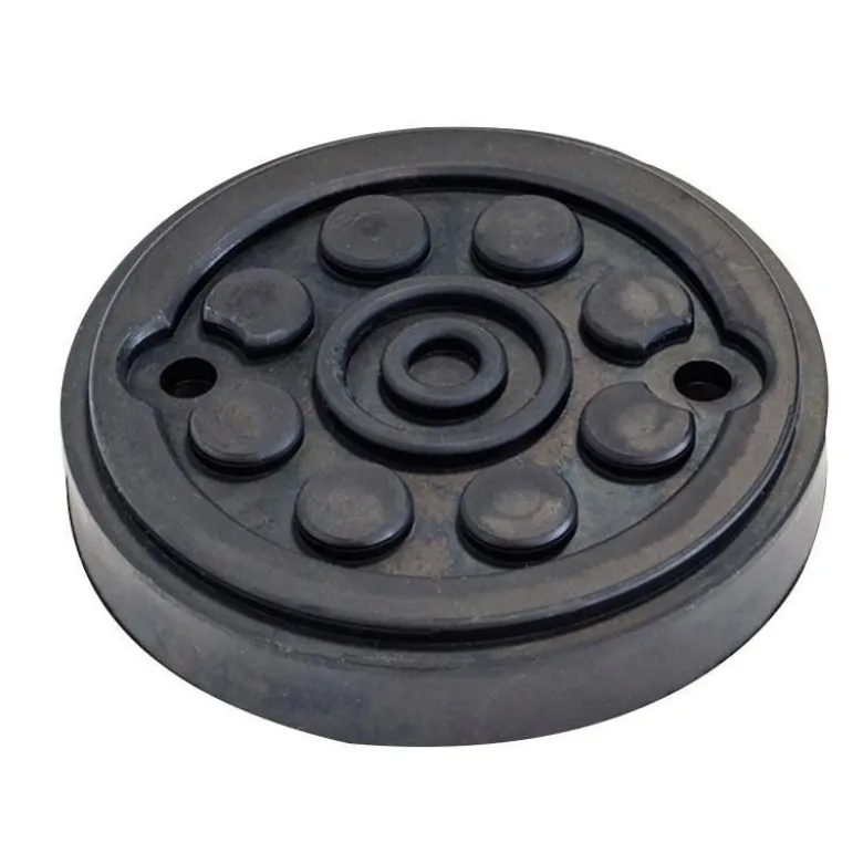 Tampon caoutchouc rond avec enfort plaque metallique ø120x22mm CLAS EG 1151