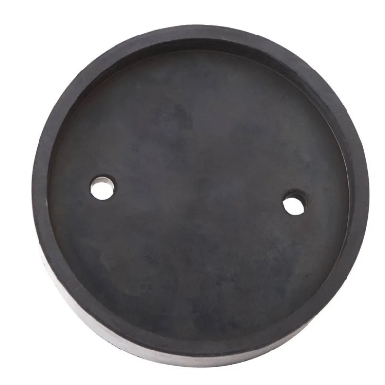 Tampon caoutchouc rond avec renfort 2 rondelles metalliques ø120x32mm CLAS EG 1146