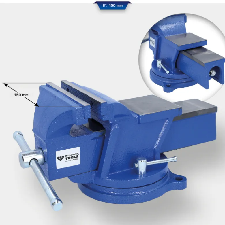 Étau à mors parallèles 6" 150mm BRILLIANT TOOLS - BT156942