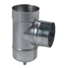 Té avec purge tubage flexible inox pour fuel intérieur Ø153 à 200mm - SOVELOR