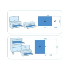 Thermoformé De 5 Clés Polygonales Demi-Lune Pour Servante King Tony - 91905MR