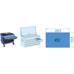 Thermoformé 2 Pinces Pour Coffre King Tony - 940102GP