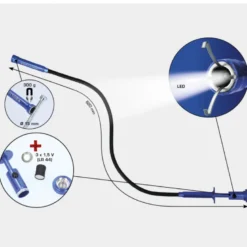 Tige flexible à griffes et LED L620mm BRILLIANT TOOLS - BT115908