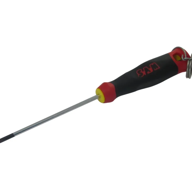 Tournevis Bi-Mat. Fente Elect. 5,5X125 Mm Avec Clip Inox Fme SAM Outillage - T-55E125-FME