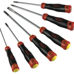 Tournevis Bi-Matiere Fente Et Phillips - Trousse De 6 SAM Outillage - T-J1