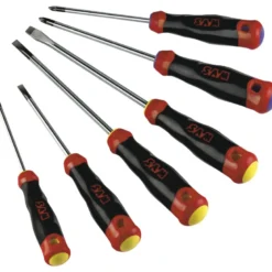 Tournevis Bi-Matiere Fente Et Pozidriv - Trousse De 6 SAM Outillage - T-J2