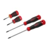 Tournevis Bi-Matiere Fente Phillips Pozidriv - Jeu De 4 SAM Outillage - T-PPZJ4