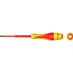 Tournevis fente bi-matière isolé 1000V pour borniers électriques KS Tools