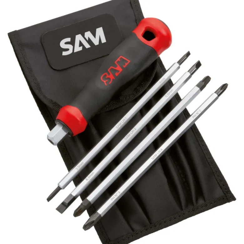 Tournevis Multilames Fente Et Pozidriv En Trousse SAM Outillage - TR-8
