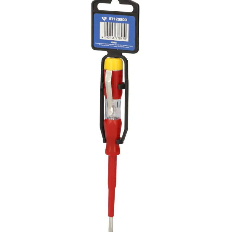 Tournevis testeur 100-500V Fente 30mm L.140mm BRILLIANT TOOLS - BT120900