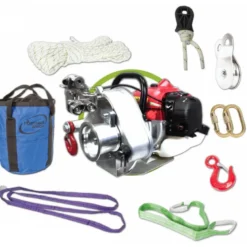 Treuil Portable à Essence 2 temps 50 cc avec 9 accessoires Portable Winch - PCW4500-A