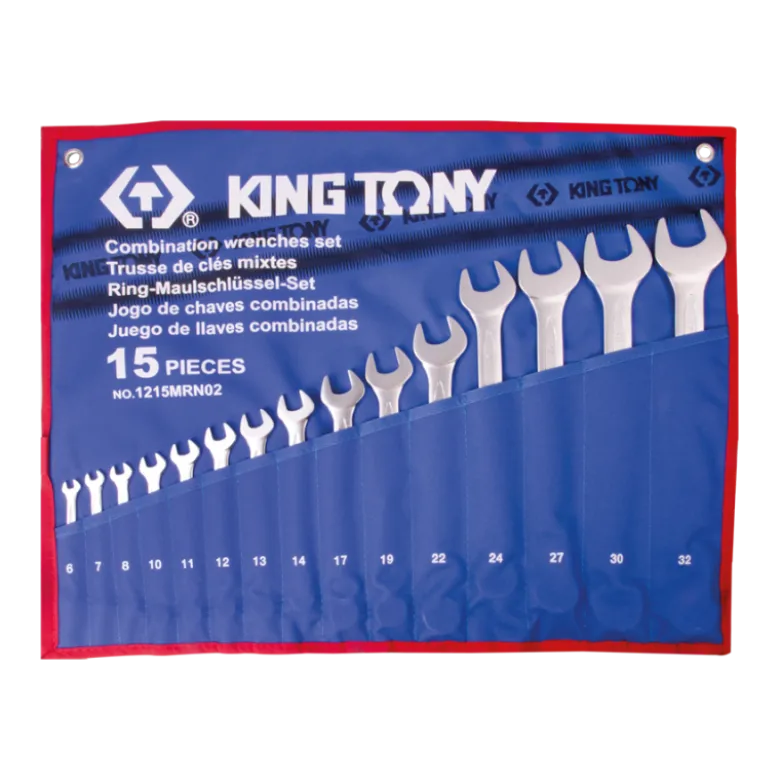 Trousse De Clés Mixte Métrique 15 Pièces King Tony - 1215MRN02