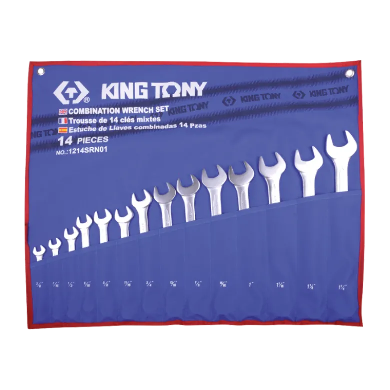 Trousse De Clés Mixtes En Pouces 14 Pièces King Tony - 1214SRN01
