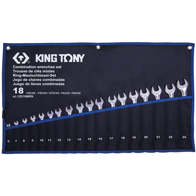 Trousse De 18 Clés Mixtes Légères 6 À 24Mm King Tony - 12D18MRN