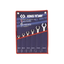 Trousse De Clés À Tuyauter 8X10-10X12-11X13-12X14-17X19-22X24 King Tony - 1306MR01