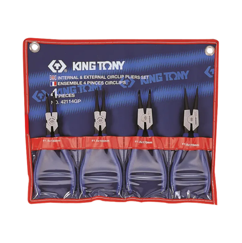 Trousse De 4 Pinces Circlips King Tony - 42114GP