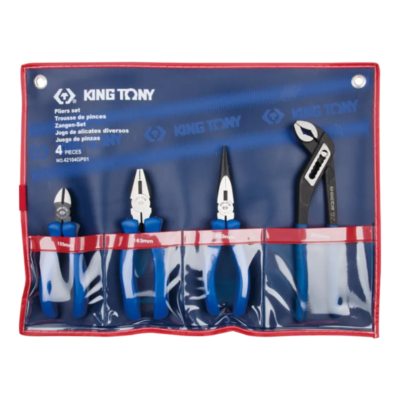 Trousse De 4 Pinces King Tony - 42104GP01