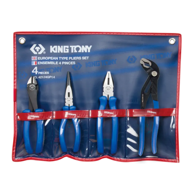Trousse De Pinces - 4 Pièces King Tony - 42124GP04