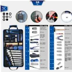 Trousse d'outils généralistes 58pcs BRILLIANT TOOLS - BT024064