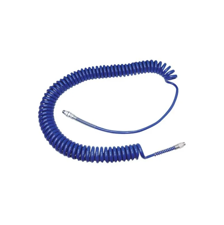 Tuyau d'air spiralé polyamide 8x10 - Mâle 1/4" - Lg 15ml Airoutil - ARF81015