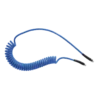 Tuyau spiralé polyuréthane équipé de raccords mâles fixes et rotatifs Prevost - PUS