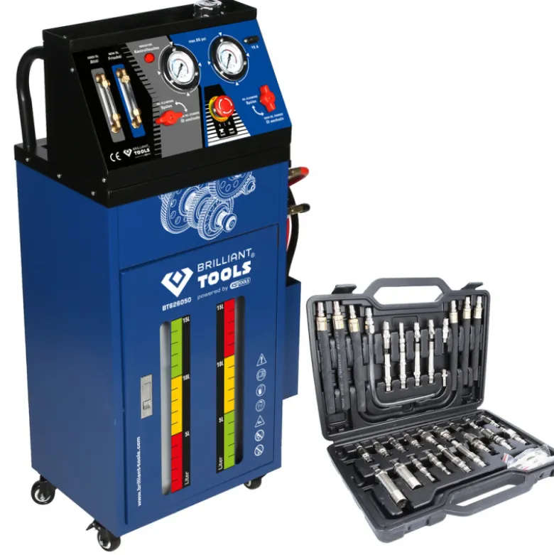 Unité de vidange et de remplissage pour boîte de vitesse automatique avec jeu d’adaptateurs 35pcs BRILLIANT TOOLS - BT626050