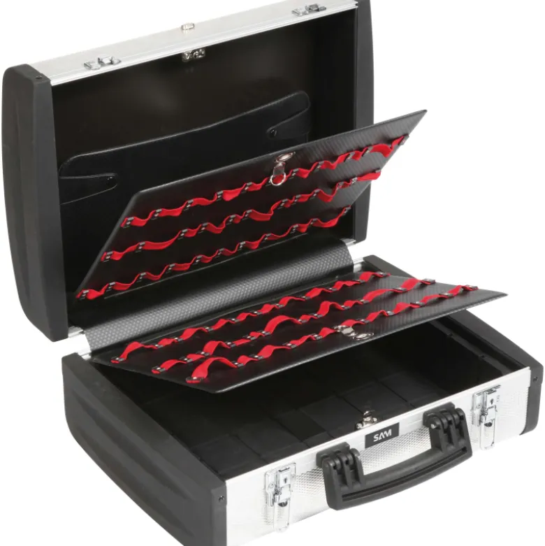 Valise Aluminium Lisse Double Plateaux SAM Outillage - TVU-4