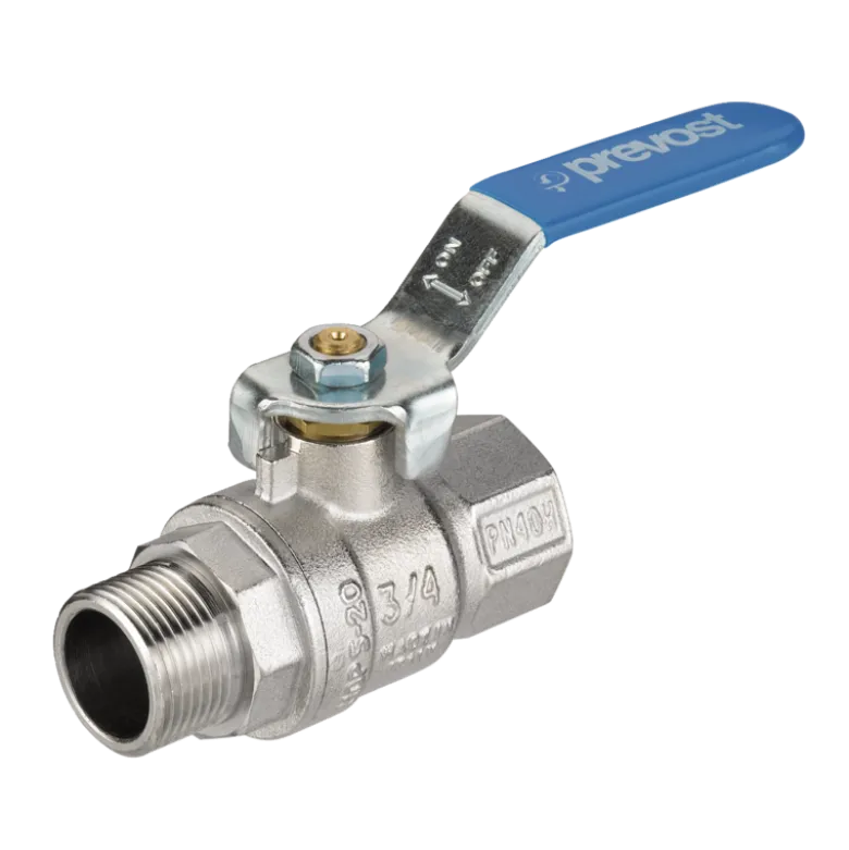 Vanne laiton cylindrique mâle/femelle PN 40 Prevost