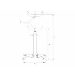 Vérin De Fosse Hydraulique À Vérin Télescopique 1.2T King Tony - 9HYVB12
